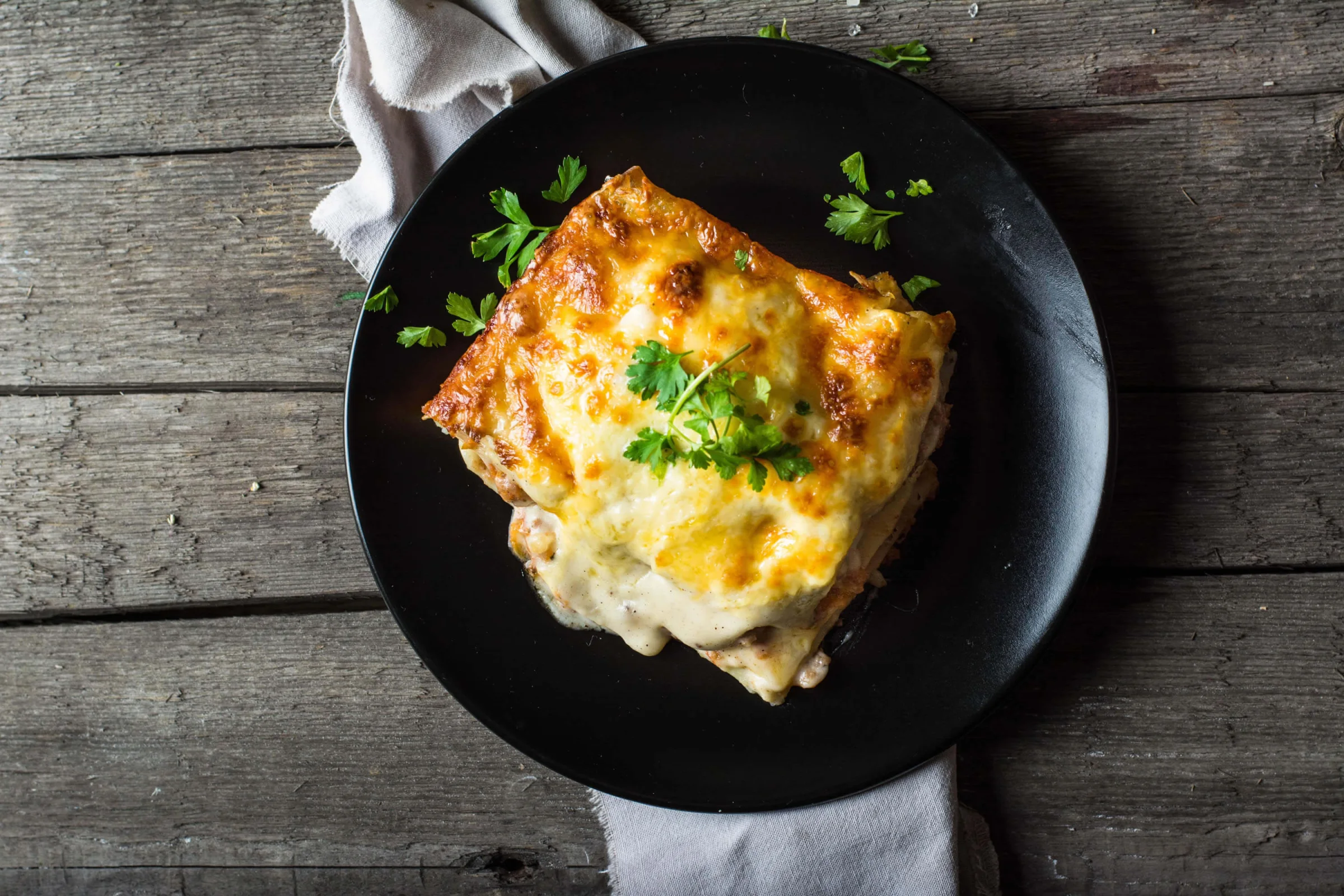 Lasagna, made fresh daily